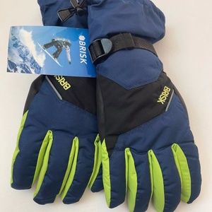 Brisk Peacock Thinsulate Touch Screen Ski Winter Gloves
